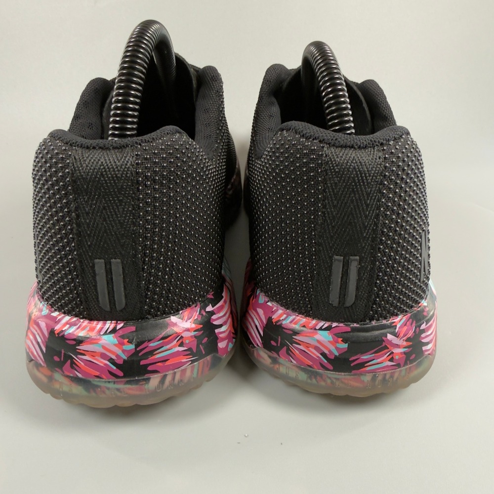 Nobull Outwork Trainer Womens 8.5 8 1/2 Gym Shoes Black Midnight Palm Low Lace - Picture 5 of 16